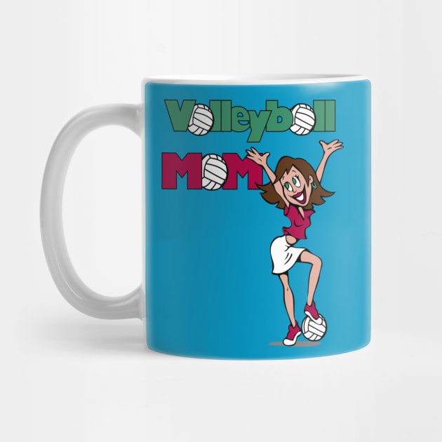 Volleyball Mom by Jeremy Lee Designs